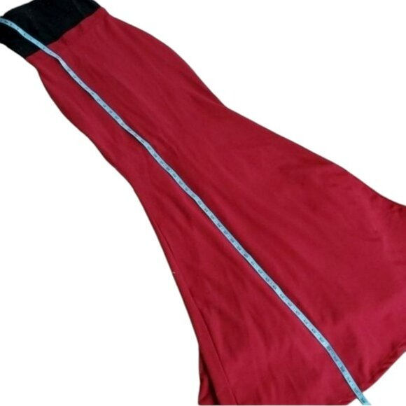 Women’s Formal Gown Maxi Dress Size XS Red Black Lace Whimsigoth Prom Medieval - Picture 10 of 16